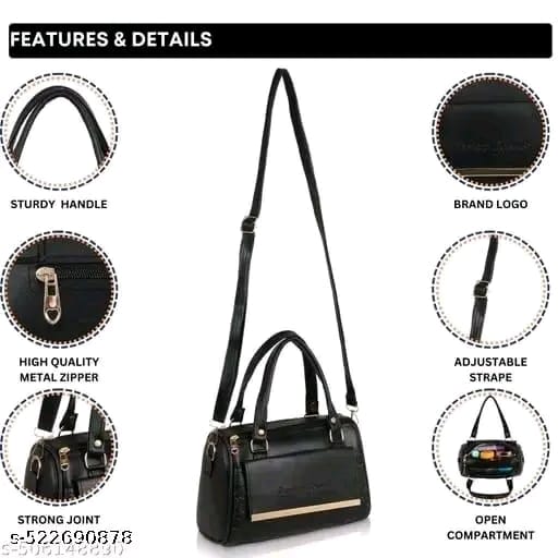 Women's Girls Cross Body Sling Bag with 2 Inside Pockets - Zipper Pocket for Cash/cards & Slip Pocket for Change,IDs