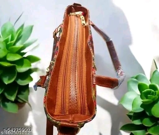 Ethnic Printed Canvas Handbag for Women