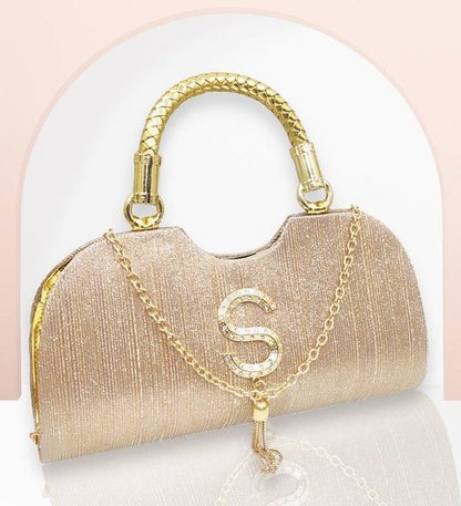 Bridal Partyware Clutch for Women – Elegant Satin Evening Purse, Wedding & Bridesmaid Clutch Bag, Formal Party Handbag, Cocktail Purse with Detachable Chain Strap for Weddings