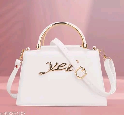 Ethereal Dream Classic White Purse with Satin Touch