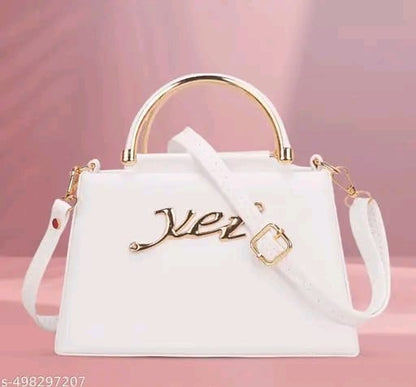 Ethereal Dream Classic White Purse with Satin Touch