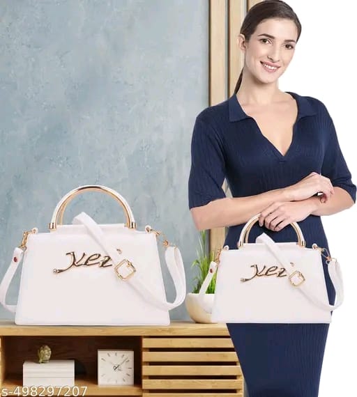 Ethereal Dream Classic White Purse with Satin Touch