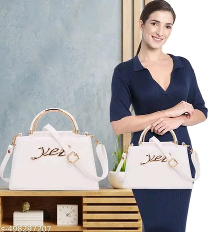 Ethereal Dream Classic White Purse with Satin Touch