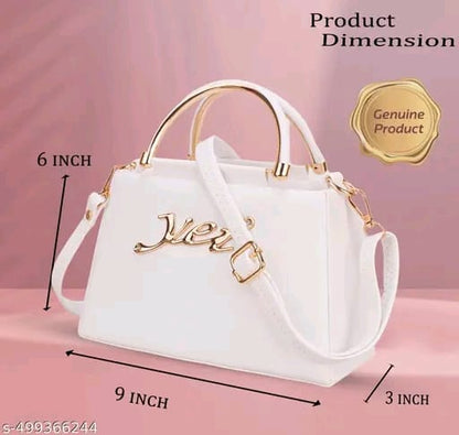 Ethereal Dream Classic White Purse with Satin Touch