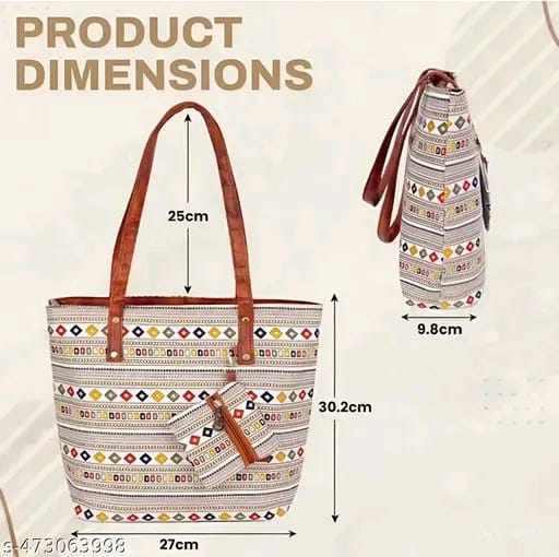 Trendy Women's Handbag - Premium Leather Tote
