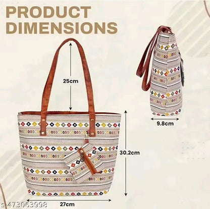 Trendy Women's Handbag - Premium Leather Tote