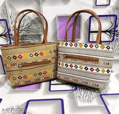 WOMEN PRINTED ARTICLE SHOULDER HANDBAG