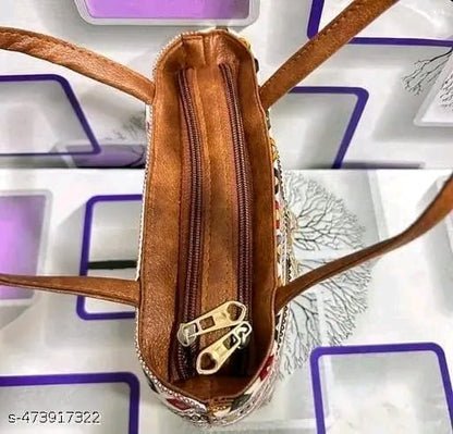 WOMEN PRINTED ARTICLE SHOULDER HANDBAG