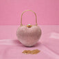 Elegant Heart Shape Party Clutch – Premium Pink Designer Handbag