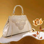 Stylish Fancy Trendy Design Gold Chain Strap Crossbody Women Shoulder Clutch