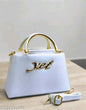 Ethereal Dream Classic White Purse with Satin Touch